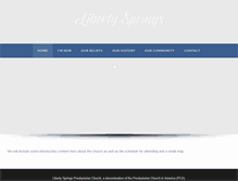 Tablet Screenshot of libertyspringspca.com
